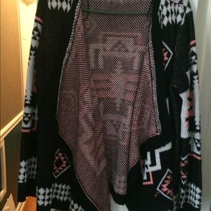 Tribal print thick cardigan from Kohl’s
